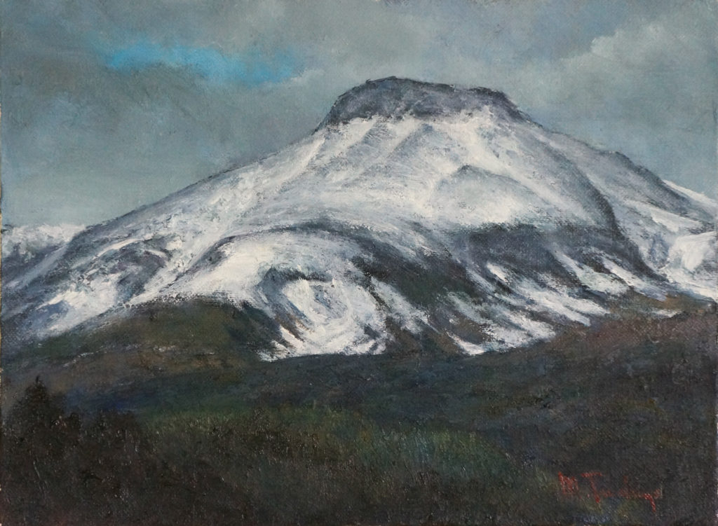 「6 春を待つ茶臼 」F4号