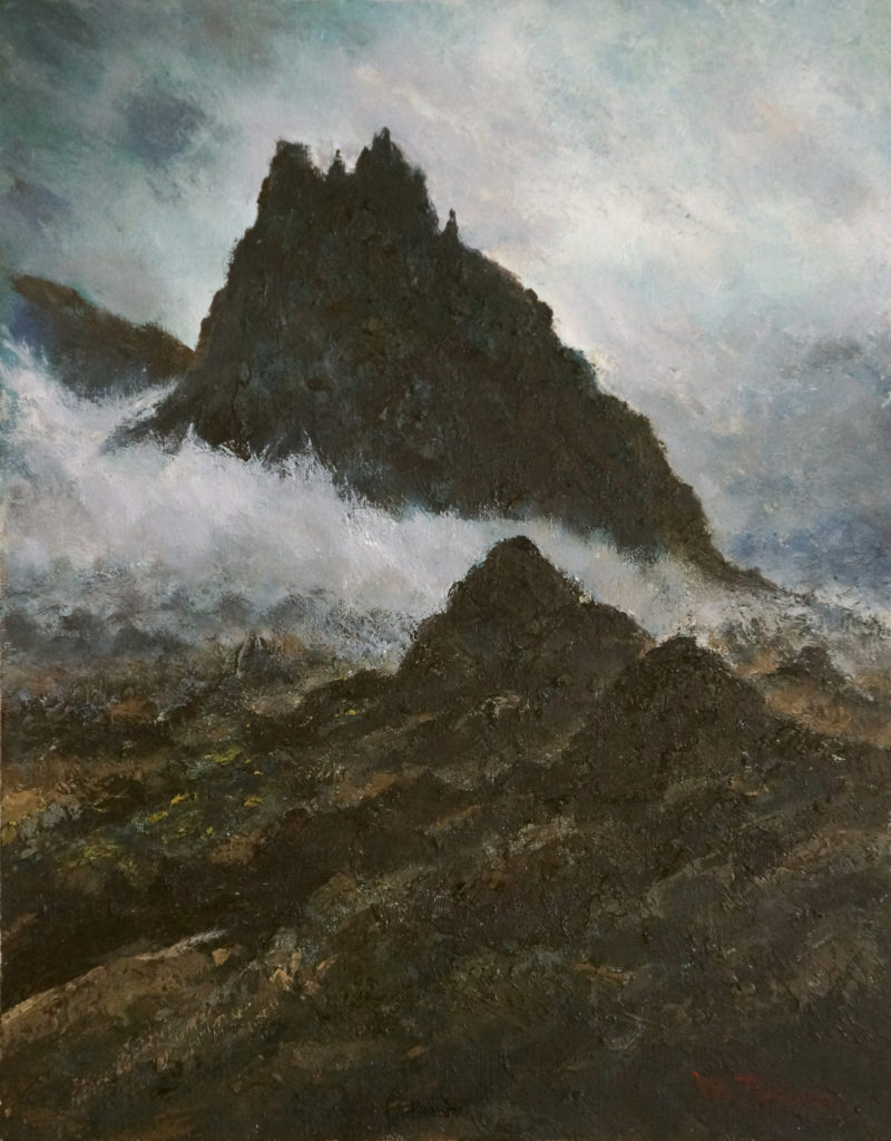 「岩　峰」F6号