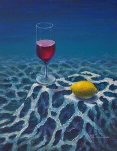 「レモンとワイン」　F6