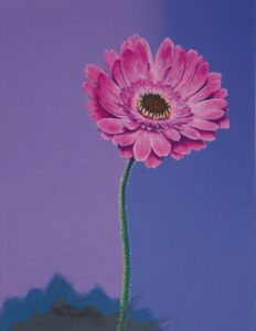 「ガーベラ一本」　F6