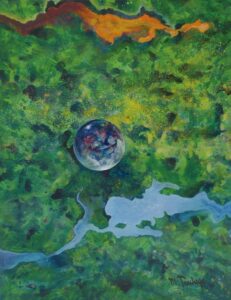 「森からの眺め」　F6